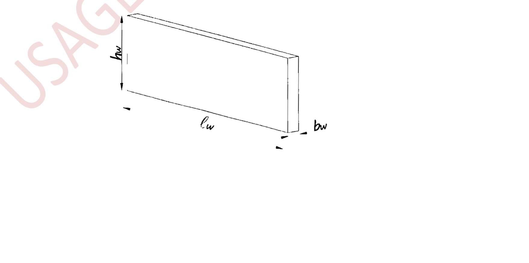 Dimensions du voile peu armé