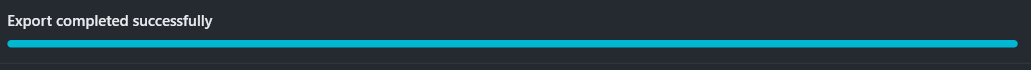 Export Complete